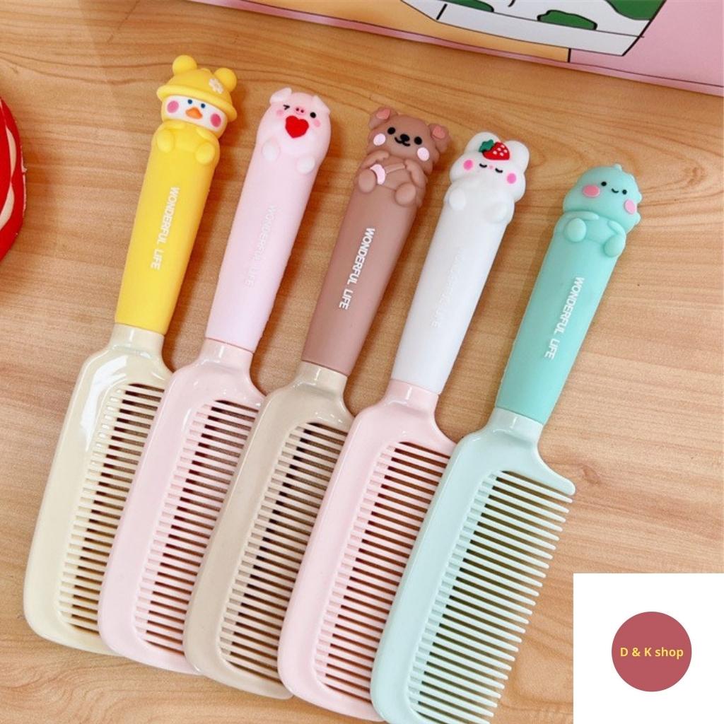 Lược chải tóc gỡ rối mini hình thú D & K shop siêu cute chống tĩnh điện