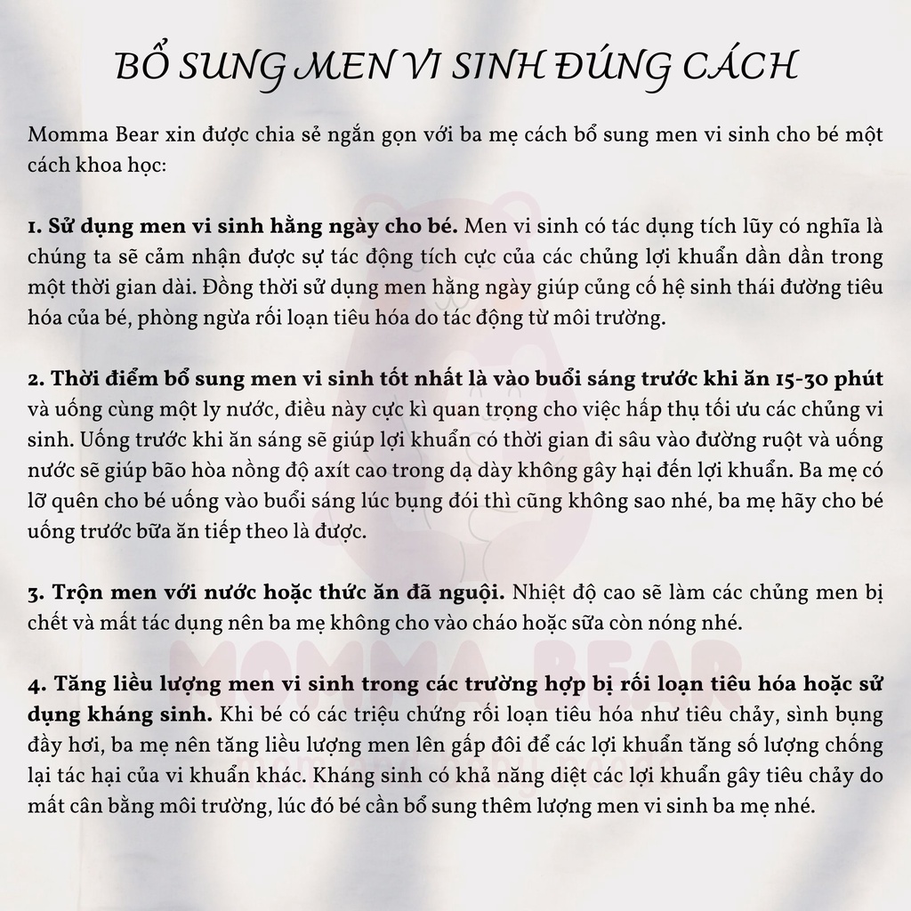 Men vi sinh cho bé LOVEBUG MỸ 6 THÁNG ~ 4 TUỔI men tiêu hóa cho bé hỗ trợ miễn dịch trào ngược tiêu chảy táo bón đầy hơi