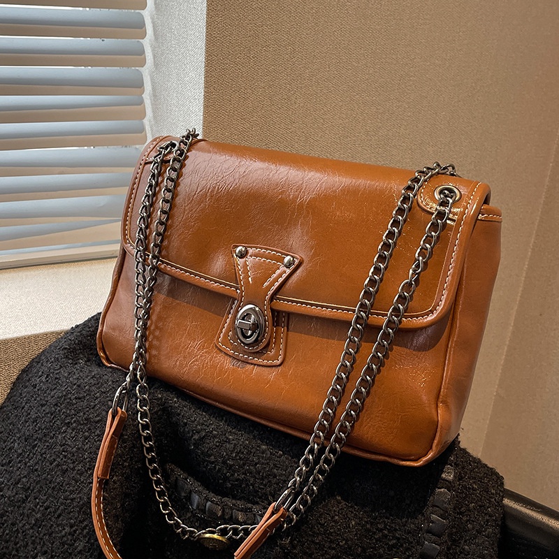 Túi Đeo Vai Dáng Vuông Nhỏ Màu Sắc Trơn Thời Trang Cao Cấp Cho Nữ