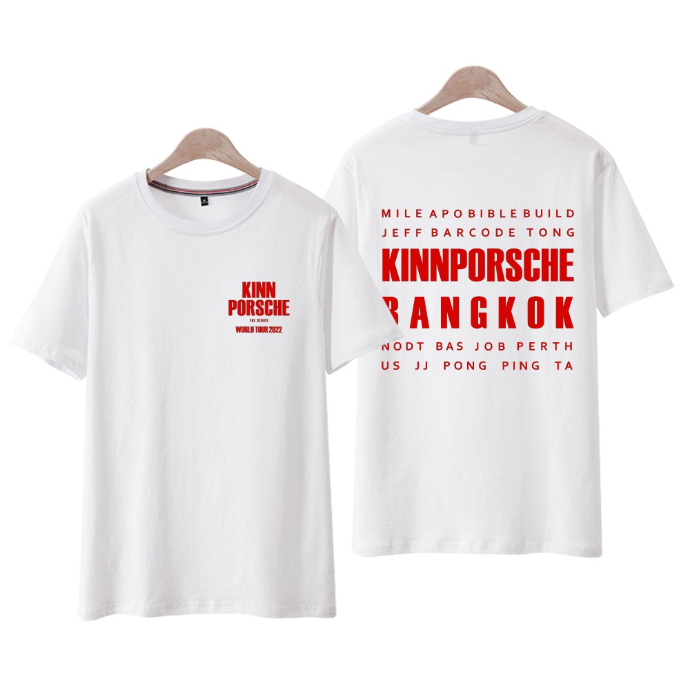 Áo Thun Cotton Ngắn Tay In Hình Kinnporsche The Series Miliapo Buildbible