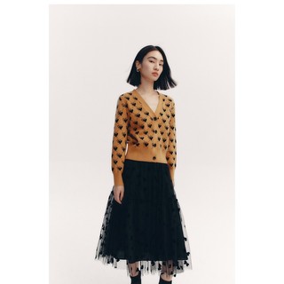 S886 cadigan trái tim xuất dư của lily