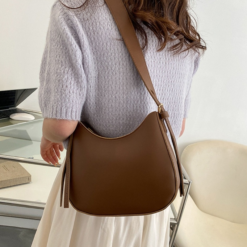 Túi Xách Tay / Đeo Vai Có Khóa Kéo Phong Cách Retro ONERI Thời Trang Cho Nữ