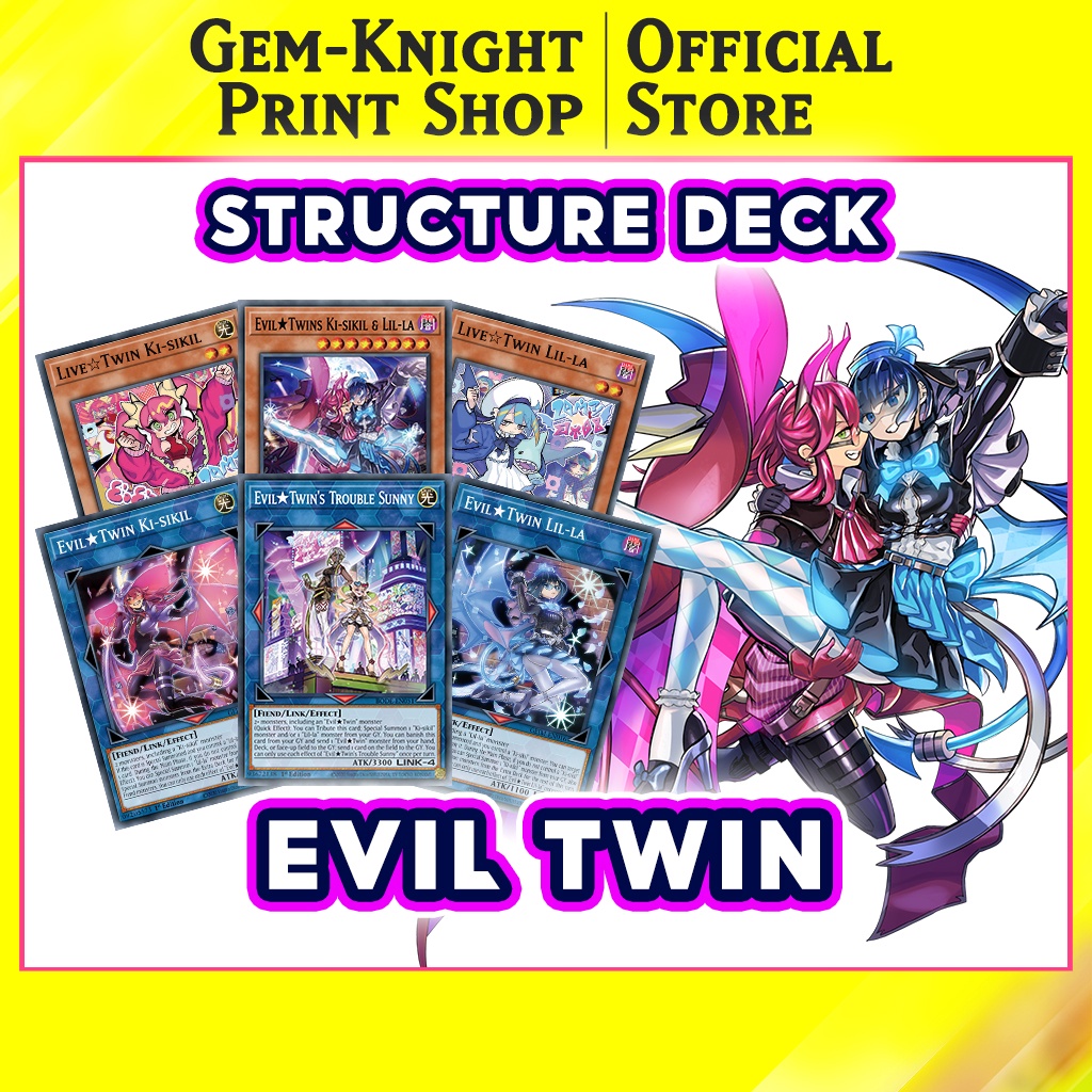 [Bài In] Bộ bài Yugioh - Evil Twin - Structure Deck