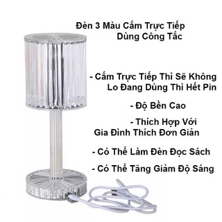 Đèn ngủ pha lê , Đèn trang chí phòng