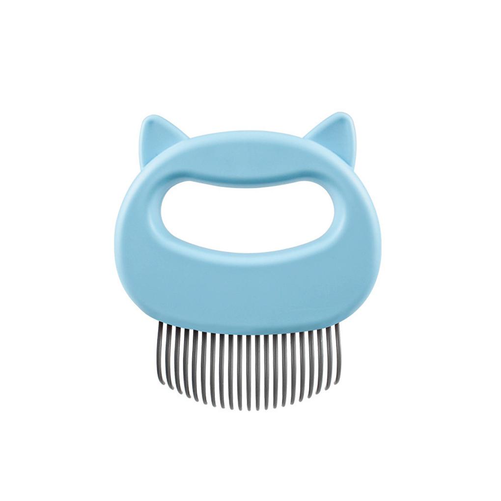 Lược Chải Lông Mát Xa Cho Thú Cưng Với Tay Cầm Cong Bằng Nhựa Tiện Dụng