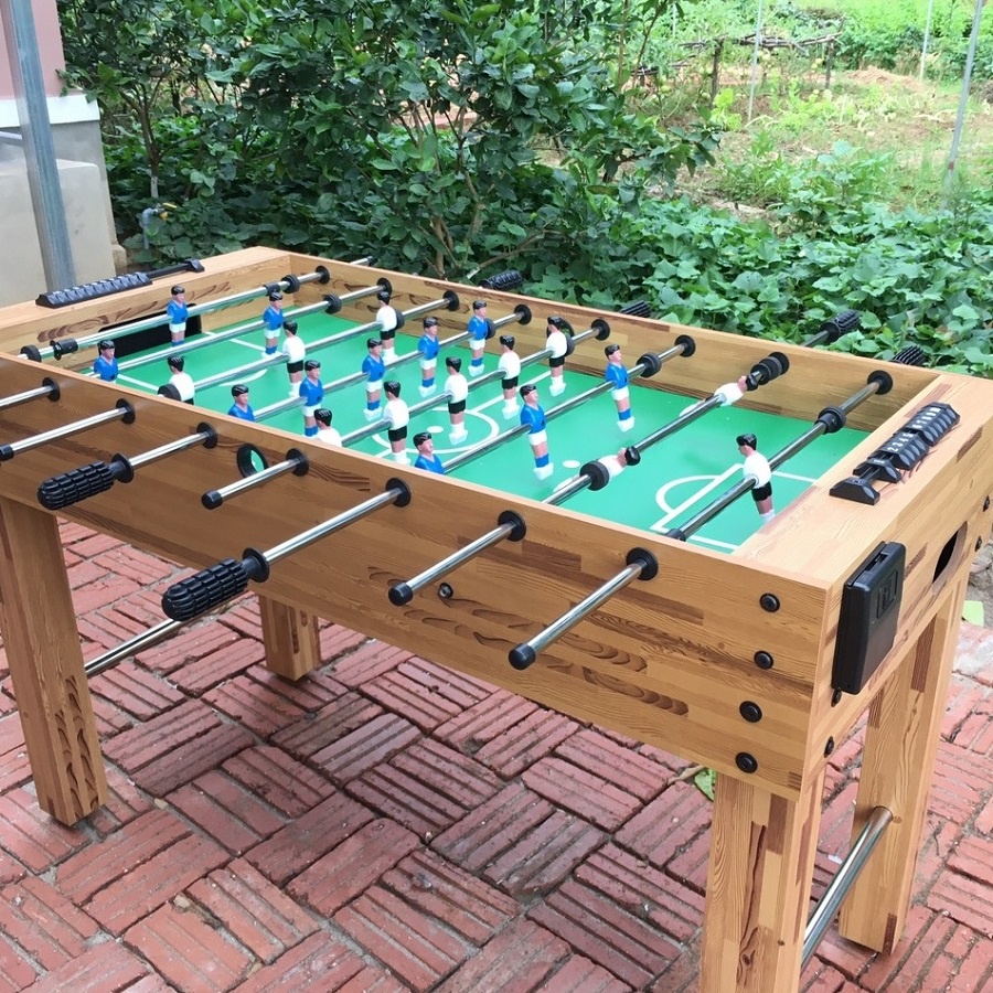 Bàn Bi Lắc Bóng Đá Cỡ Lớn 1,2m, Banh Bàn Foosball Mini Adult Black 1m2 Thi Đấu Cho Gia Đình, Văn Phòng Hanana