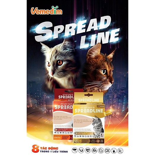 Nhỏ Gáy Spreadline Cho Mèo 1 Tuýp