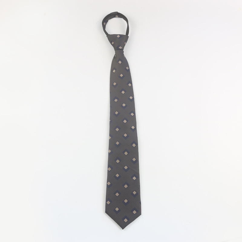 Cà Vạt Họa Tiết Màu Nâu 1200-Needle Jacquard Có Khóa Kéo Chuyên Dụng Làm Đạo Cụ Chụp Ảnh Cho Nam