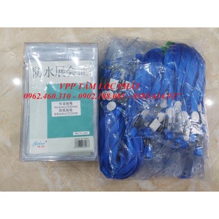 SỈ 100 BỘ THẺ ĐEO NHÂN VIÊN 303 (DỌC, KT 96*150mm) + dây đeo thẻ lụa móc nhựa (LOẠI ĐẸP)