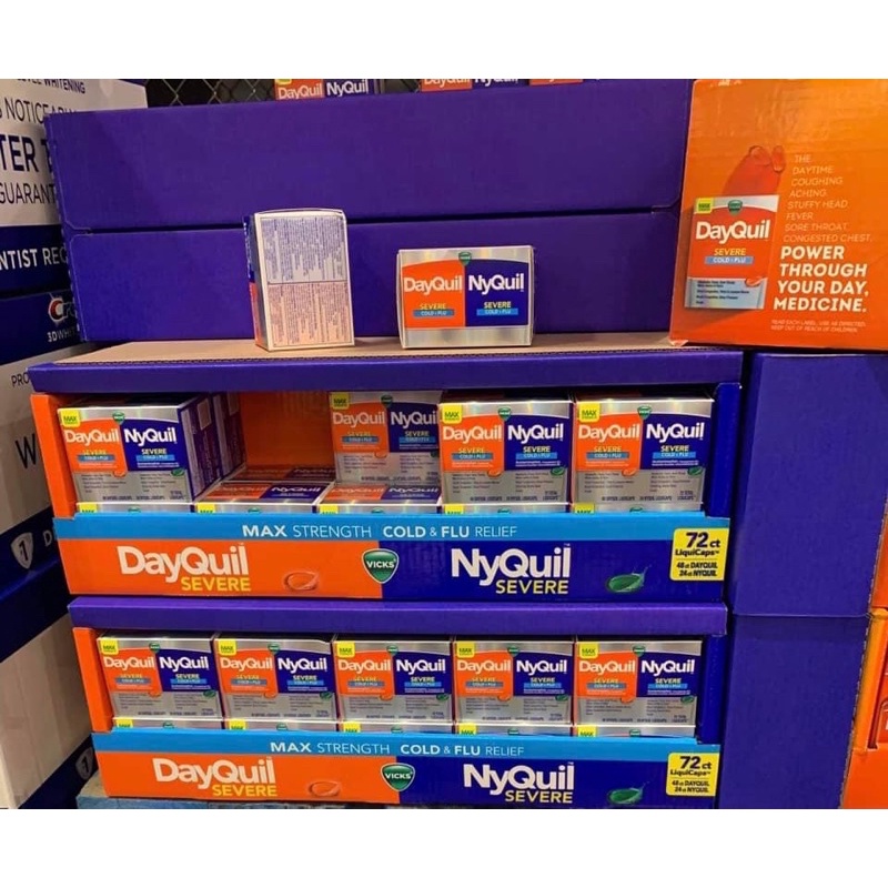 Đủ Bill Mỹ + Air _Viên Uống Vicks DayQuil &amp; Severe