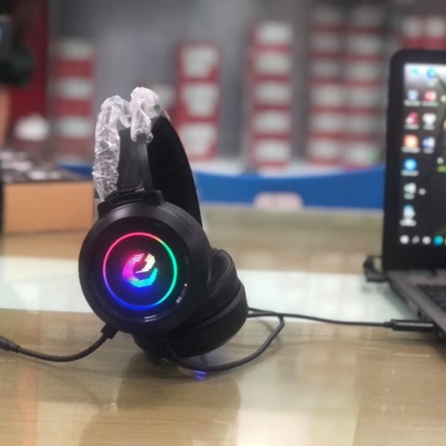 Tai nghe chụp tai Gaming E-Tech LD89 led, có Mic, 1 cổng USB 7.1 duy nhất
