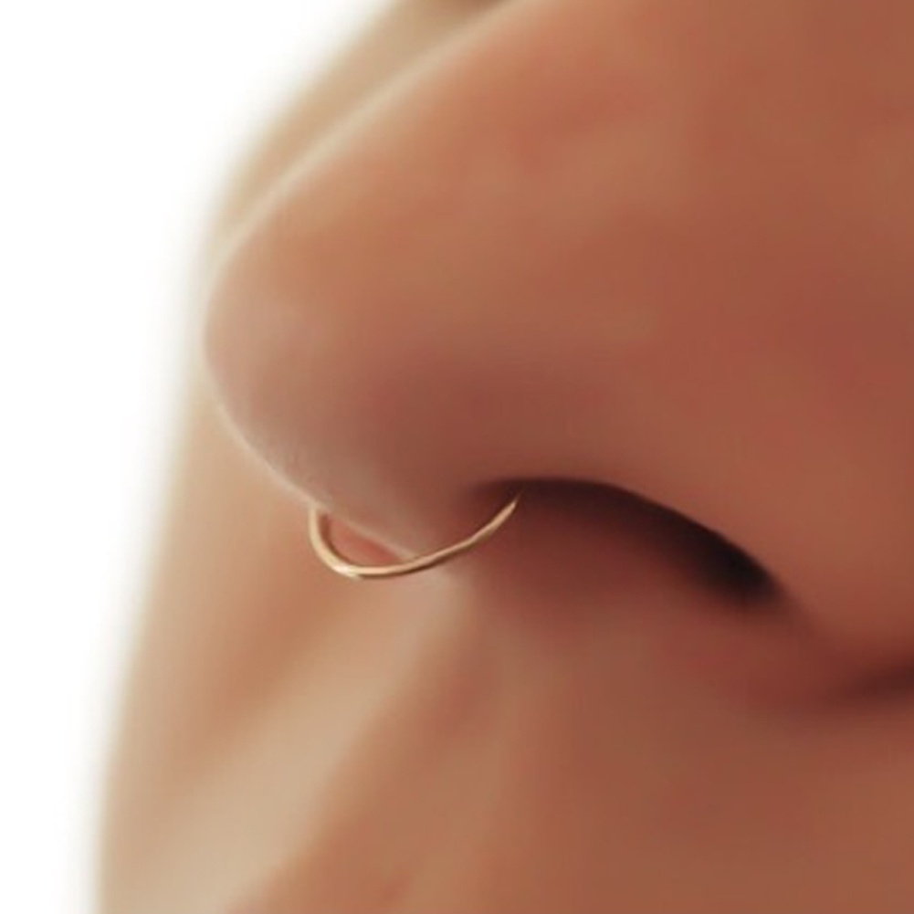 Khuyên kẹp mũi thiết kế hình tròn thời trang cá tính