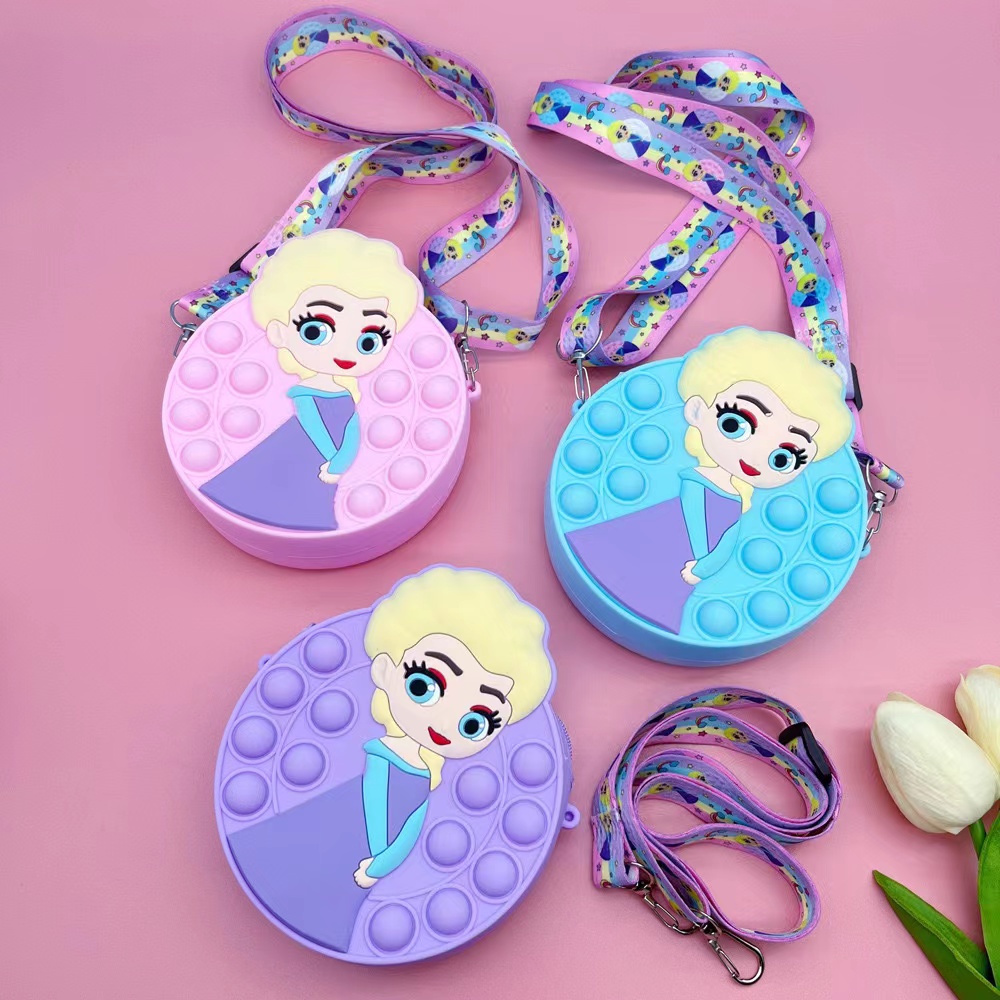 Túi Đeo Chéo Hình Elsa Dễ Thương Cho Bé