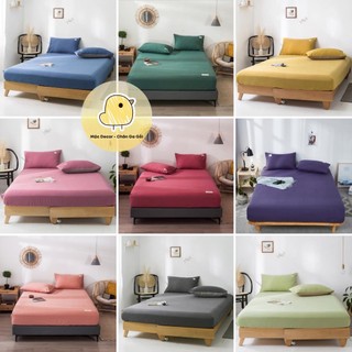 Bộ ga giường và vỏ gối Cotton Tici Cotton Hàn Quốc đủ size