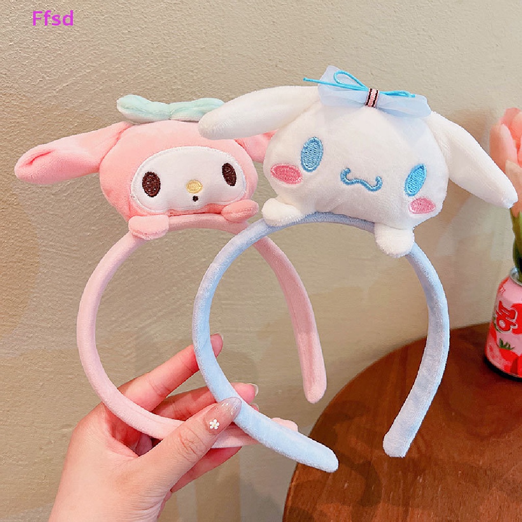 {Ffsd} Băng Đô Rửa Mặt Búp Bê Nhồi Bông Hoạt Hình My Melody Kuromi Kawaii Dễ Thương Cho Nữ * Bán Chạy