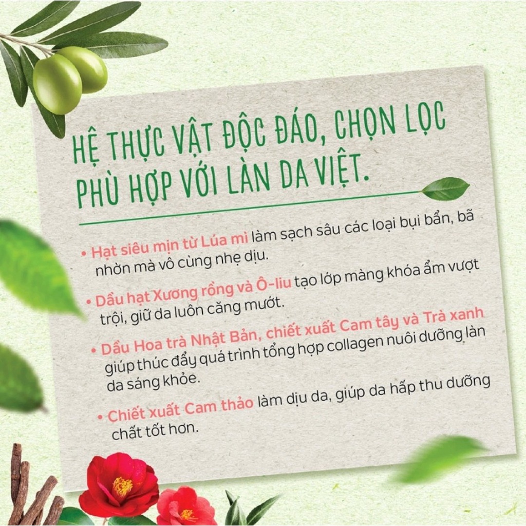 Gel rửa mặt chiết xuất hệ thực vật Mentholatum Botanic Cleanser 80g