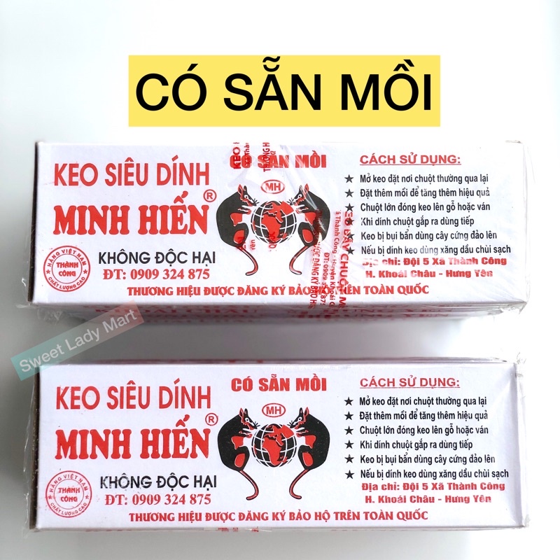 Keo Dính Chuột Siêu Dính Chính Hãng Có Sẵn Mồi