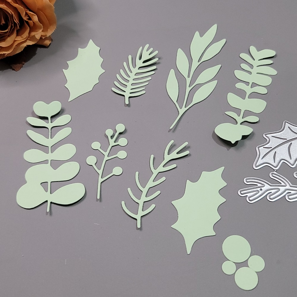 Khuôn Cắt Giấy Kim Loại Hình Lá Cây