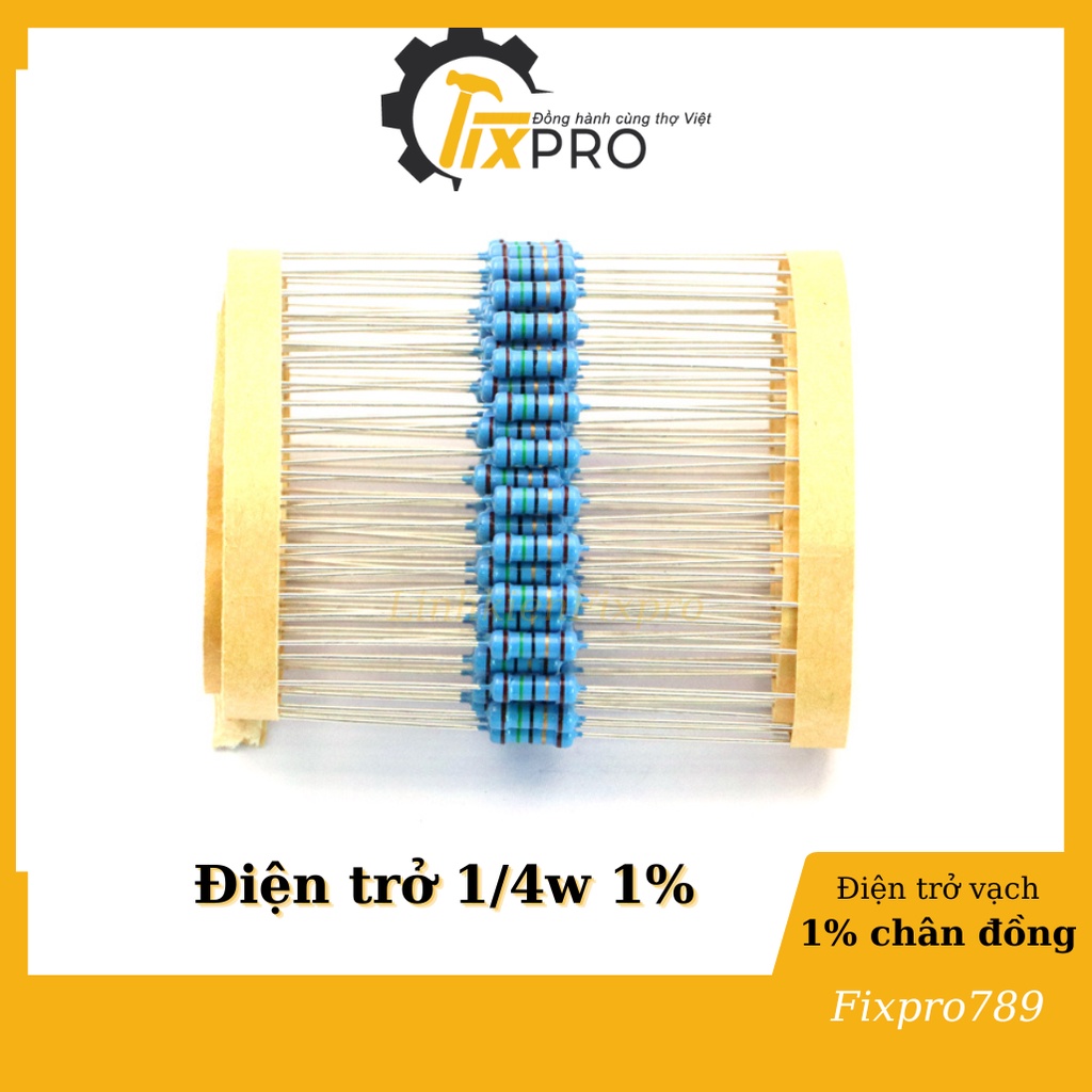 Điện trở vạch 1/4W từ 0R - 1M 1%