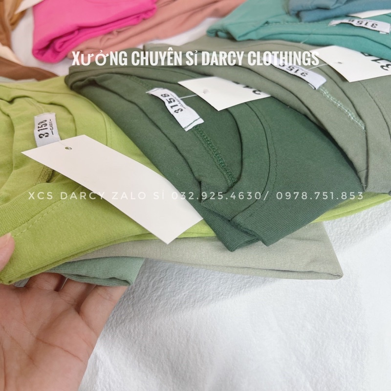 áo thun trơn 3158 ✨ FREESHIP ✨ áo thun cotton unisex nam nữ