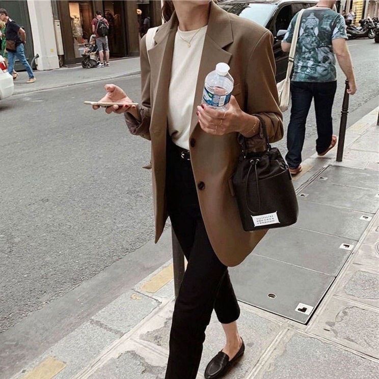 Áo Khoác Blazer Phong Cách Hàn Quốc Thanh Lịch Dành Cho Nữ Áo Blazer 2 Lớp - BLA22087