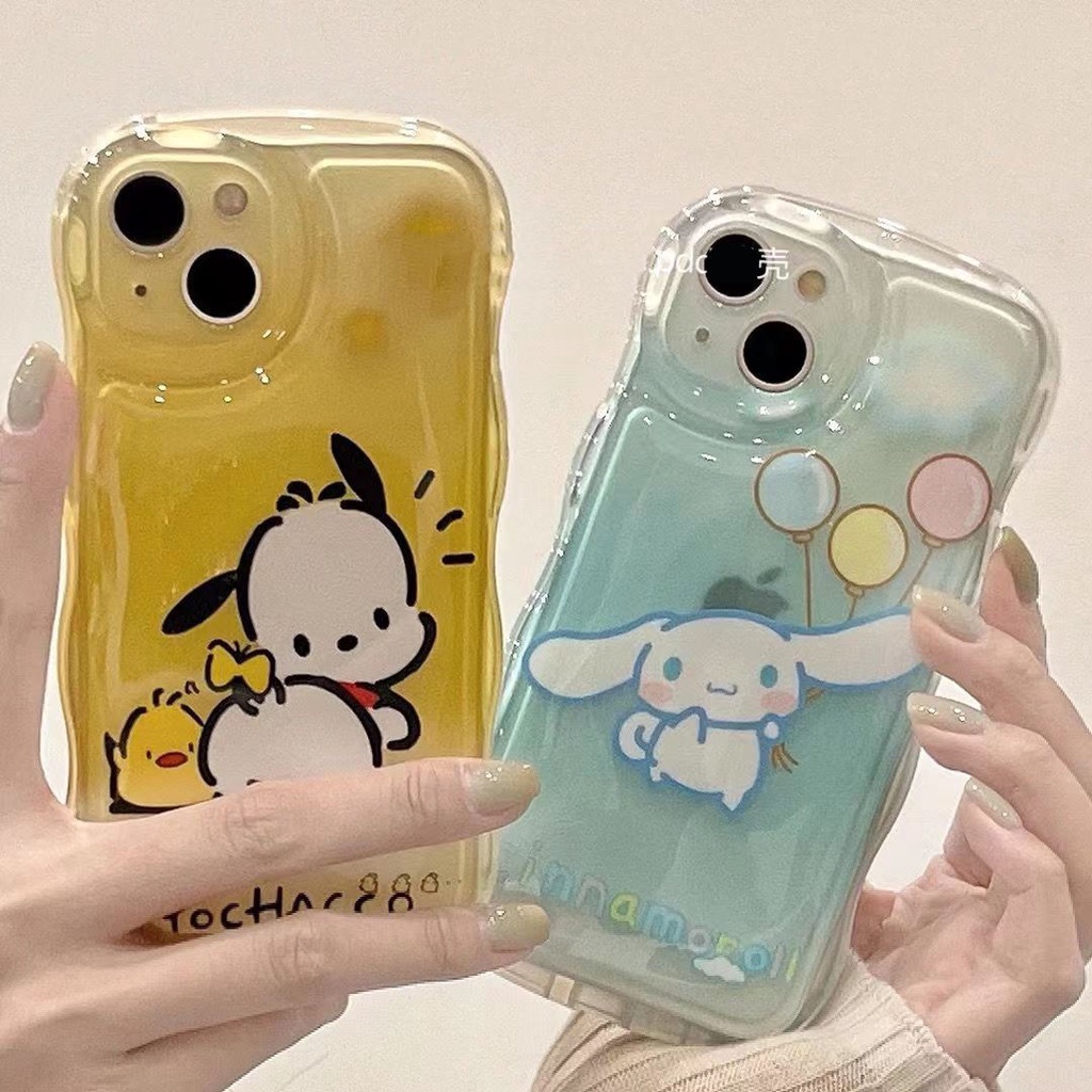 Ốp Điện Thoại Dẻo Trong Suốt Họa Tiết Chú Chó Cinnamon Chống Sốc Cho iPhone14 12 pro 7 118Plus xs 14 xr 13