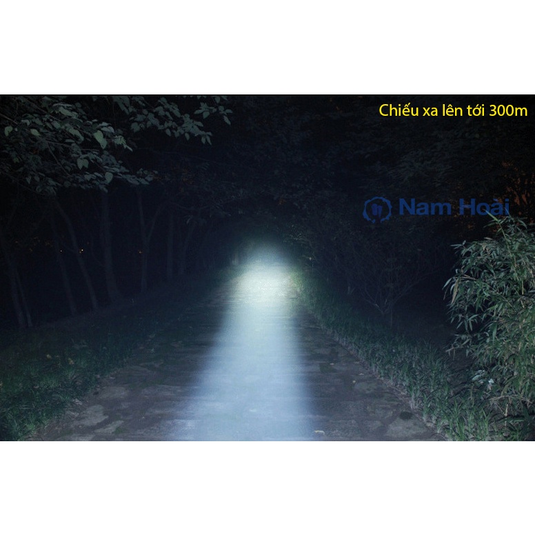 Đèn pin LED siêu sáng UltraFire C8 chống nước cao cấp