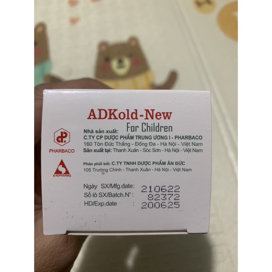 Adkold-new Hắt hơi, sổ mũi. Chảy nước mũi, nước mắt và nghẹt mũi Cảm lạnh. Ngứa mũi ĐẠT CHUẨN GPP