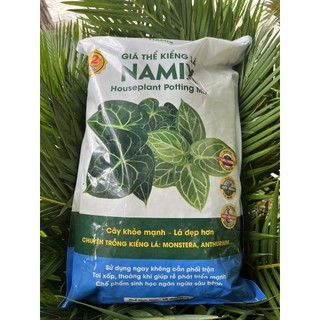 Đất trồng kiểng lá, giá thể chuyên kiểng lá, giải pháp trồng cây trong nhà khỏe mạnh Namix bao 10dm3