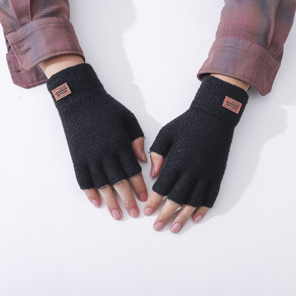 Găng Tay Hở NgóN VảI Len Cho Nam Và Nữ