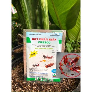 Bột Phấn diệt Kiến và Gián hiệu quả và an toàn gói 50gr