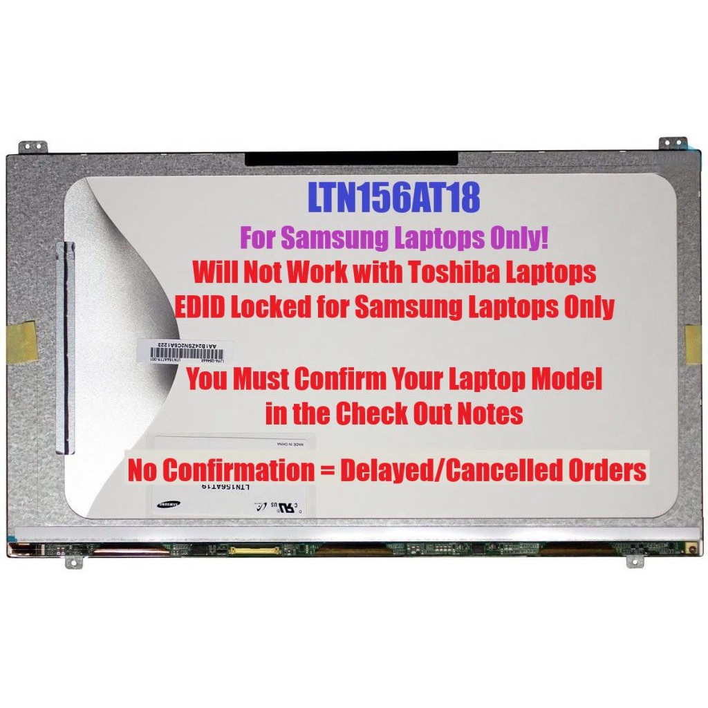 Màn Hình laptop Samsung LCD LTN156AT19 LTN156AT19-001 LTN156AT18 N156BGE-L52 N156BGE-L62 N156BGE-L51