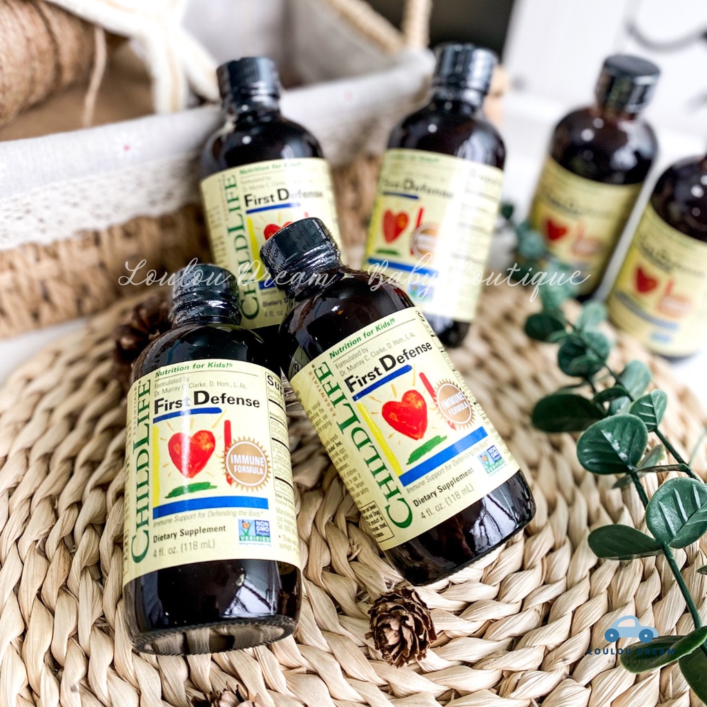 Vitamin ChildLife First Defense hỗ trợ miễn dịch và tăng sức đề kháng cho bé từ 6m (118.5ml) [AIR - CHÍNH HÃNG MỸ]