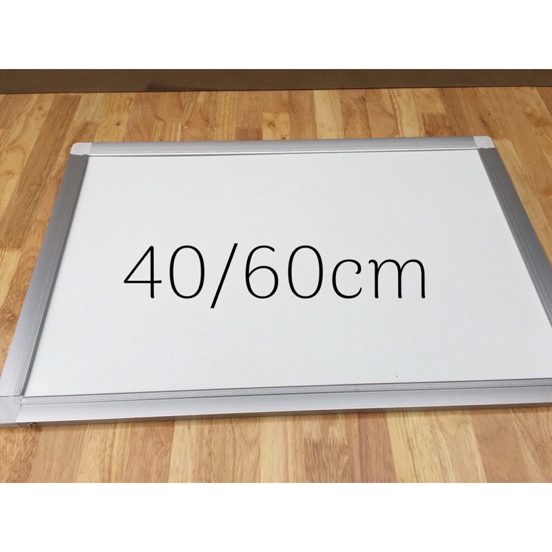 Bảng FOOC viết bút lông xoá siêu sạch khung viền nhôm bảng mica trắng