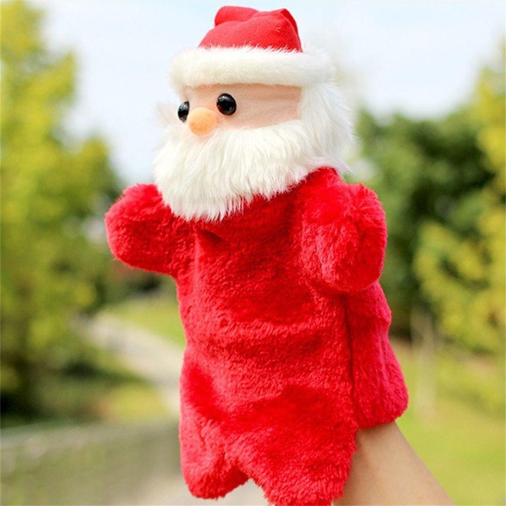 Búp Bê Nhồi Bông Hình Ông Già Noel Đeo Ngón Tay Để Kể Chuyện Cho Bé REBUY1