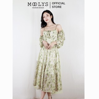 Đầm hoa dáng dài dễ thương Moolys MD009