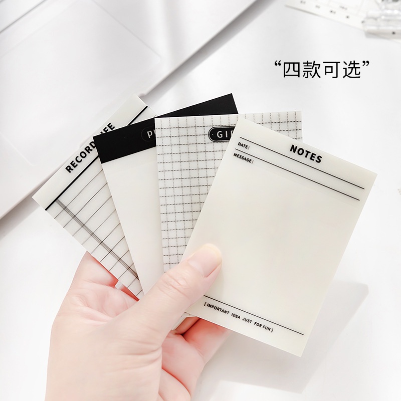 GIẤY STICKY NOTE TRONG SUỐT LUCENCY GHI CHÚ, ĐÁNH DẤU TRANG