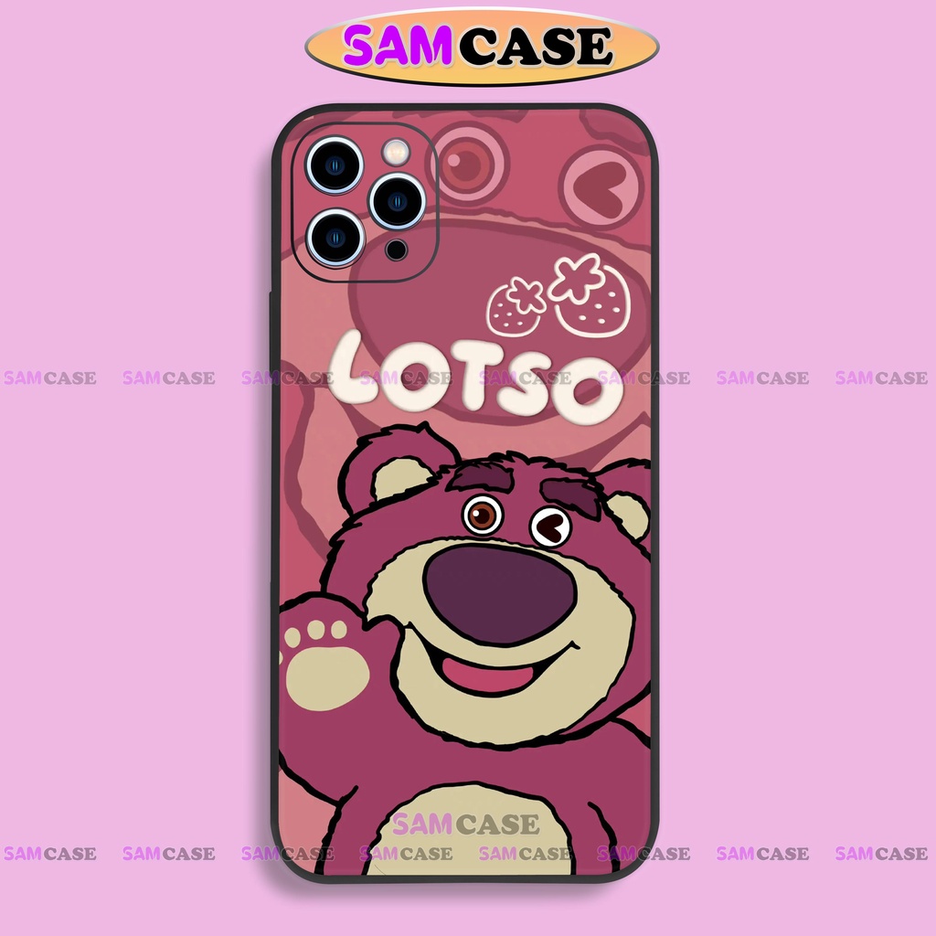 Ốp lưng iPhone cạnh viền vuông dẻo cho ip 6/6s/7/8/X/XS/XR/11/12/13/14 Pro Plus Max cặp đôi hoạt hình Gấu dễ thương đẹp