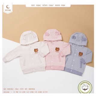 Moon - Áo khoác nỉ nhung cho bé trai bé gái