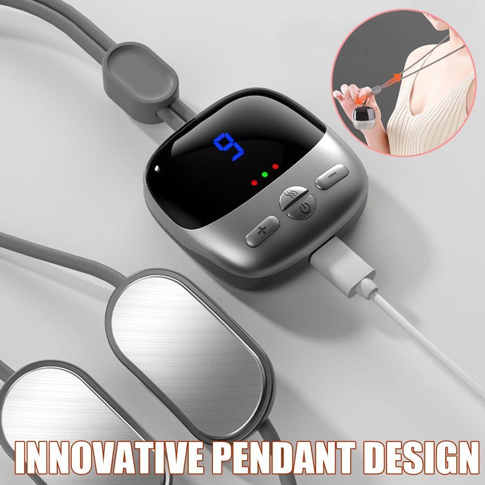 BSUNS Mặt Dây Chuyền Mát Xa Cổ EMS 4 Chế Độ Thông Minh