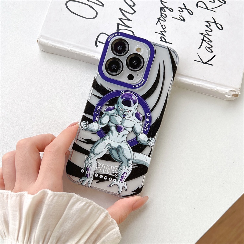 Ốp Điện Thoại iPhone 14 13 12 11 Pro max case ốp lưng điện thoại i phone 14 promax Trong Suốt Từ Tính In Hoạt Hình Dragon Ball Cho ip 14 prm plus 13 12 11 pro max