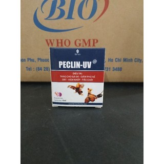 Peclin-uv đ.tri tang cho gà đá, giảm phù nề ort, viêm khớp, tiêu chảy