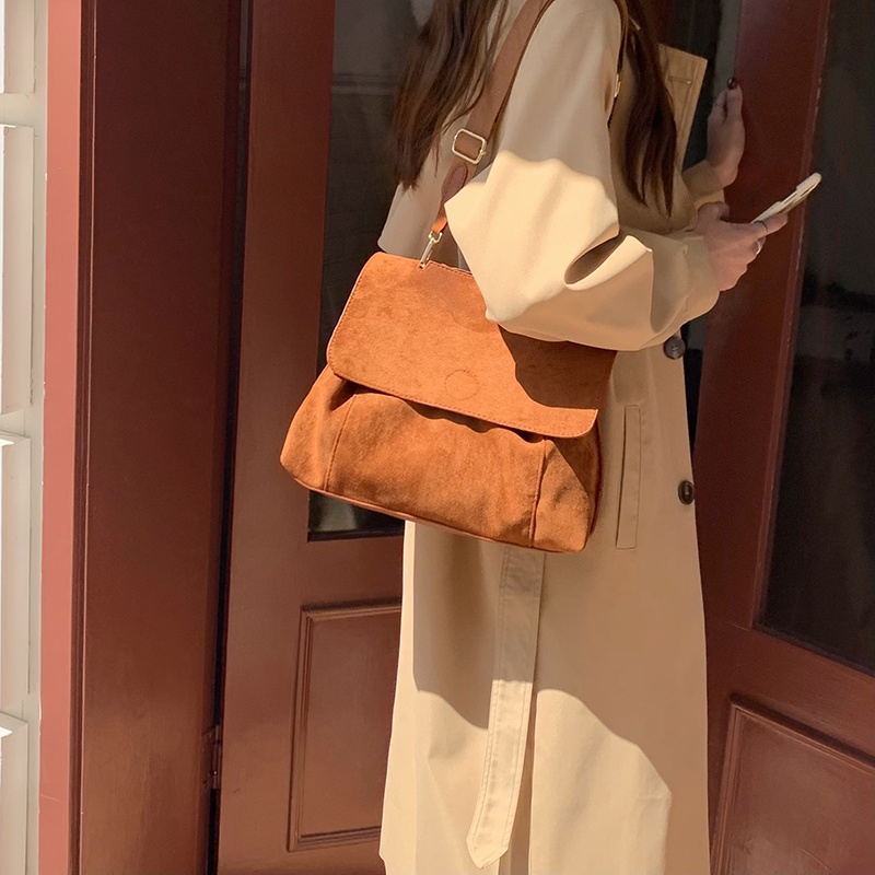 Túi Xách Vải Nhung Nhám Sức Chứa Lớn Đa Năng Dành Cho Nữ