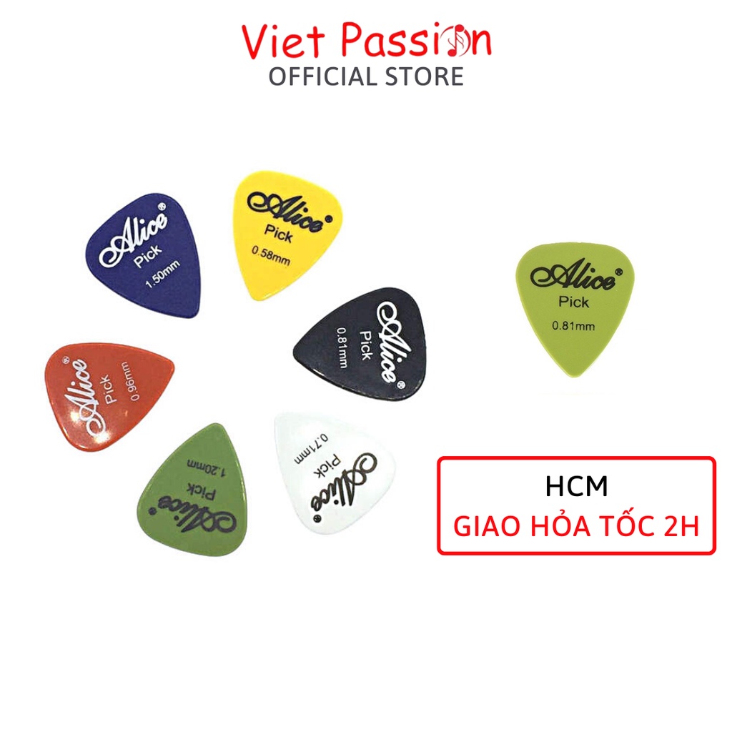 Pick gảy phím gảy đàn Alice độ dày 0,71mm chất lượng Viet Passion HCM
