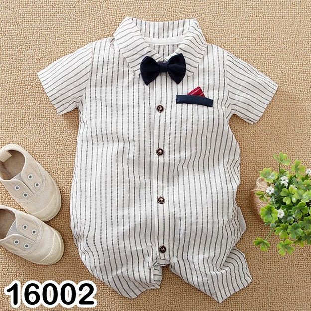 Set Body liền Bigbaby kèm nơ/cà vạt siêu đáng yêu cho bé trai 7-12kg
