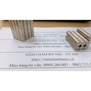 Nam châm viên trắng 10x5mm