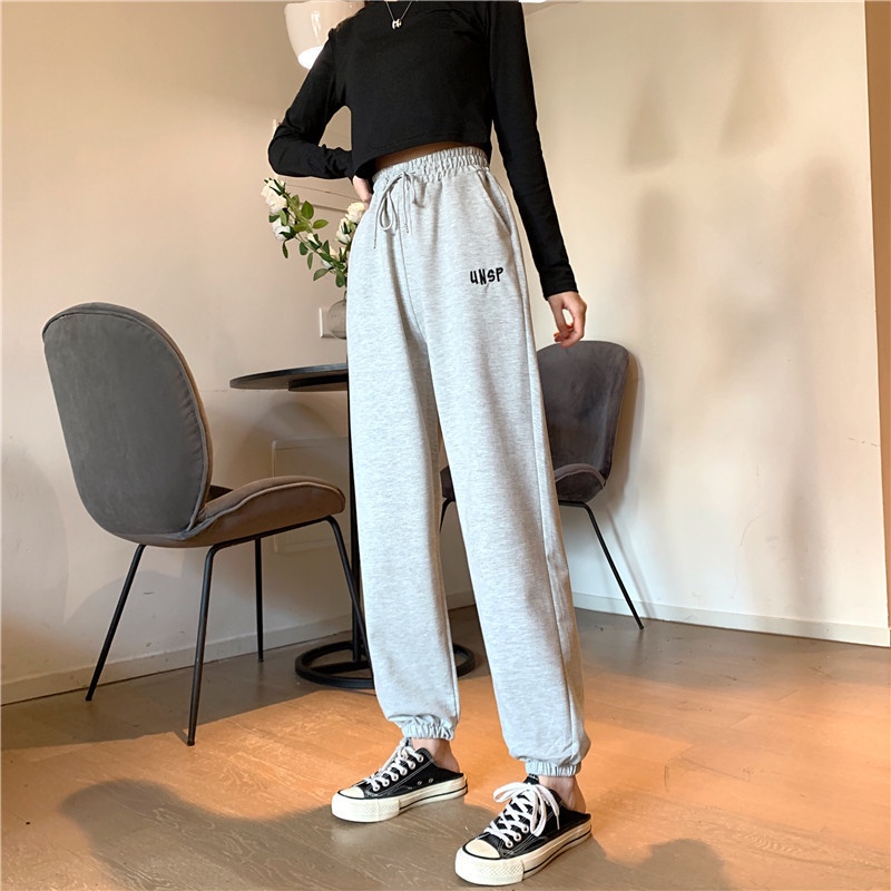 IELGY Quần Thể Thao In Chữ Thời Trang Cho Nữ