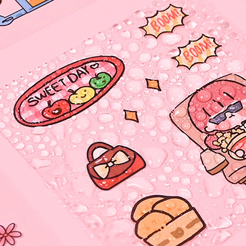 Set 100 Sticker Hoạt Hình Chống Thấm Nước Dễ Thương Dùng Để Trang Trí Thủ Công