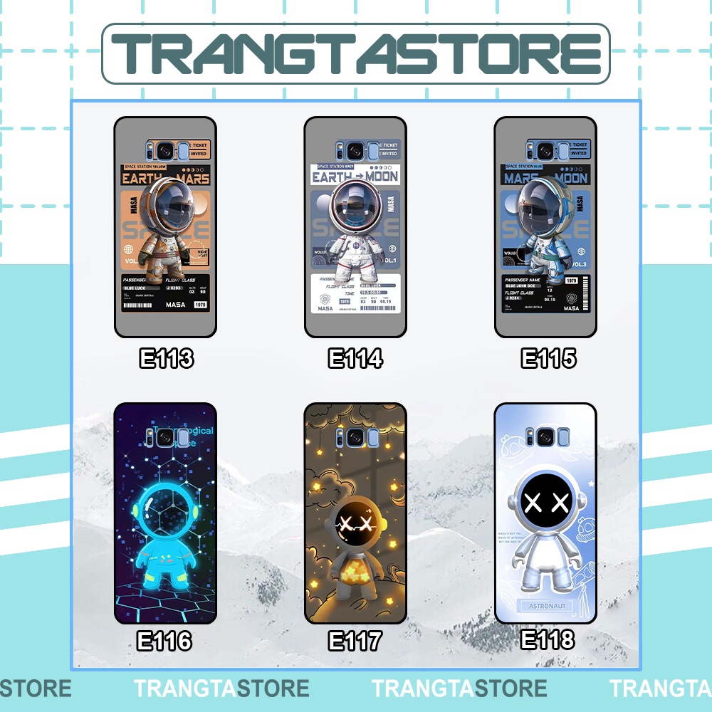 Ốp lưng Samsung S8 / S8 Plus / S8+ in hình vũ trụ marvel, astronaut dễ thương