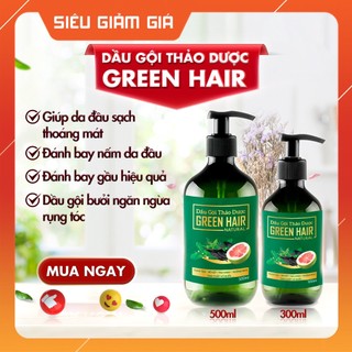 Dầu gội bưởi ngăn rụng tóc kích thích mọc tóc Green Hair 300ml và 500ml
